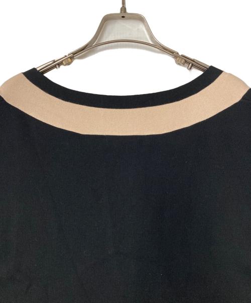 LE PHIL（ル フィル）LE PHIL (ル フィル) ラインジレ 534-3170517 ブラック×ベージュ サイズ:Fの古着・服飾アイテム