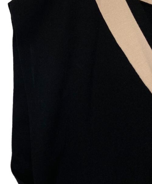 LE PHIL（ル フィル）LE PHIL (ル フィル) ラインジレ 534-3170517 ブラック×ベージュ サイズ:Fの古着・服飾アイテム