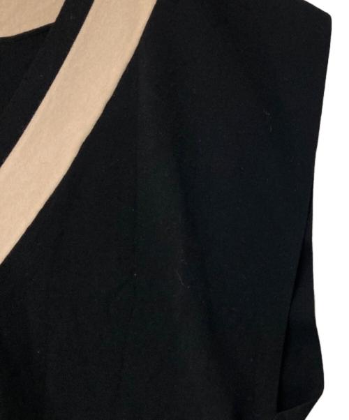 LE PHIL（ル フィル）LE PHIL (ル フィル) ラインジレ 534-3170517 ブラック×ベージュ サイズ:Fの古着・服飾アイテム