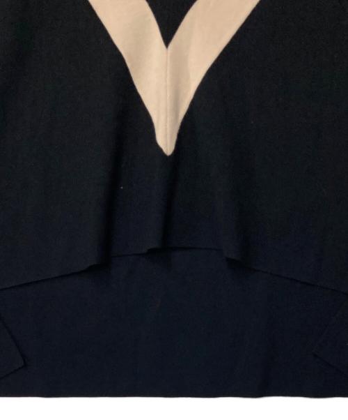 LE PHIL（ル フィル）LE PHIL (ル フィル) ラインジレ 534-3170517 ブラック×ベージュ サイズ:Fの古着・服飾アイテム