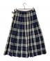 O'NEIL OF DUBLIN (オニールオブダブリン) チェックリネンラップスカート ネイビー×グレー サイズ:CB10/F38/D36/I42/US8：7000円