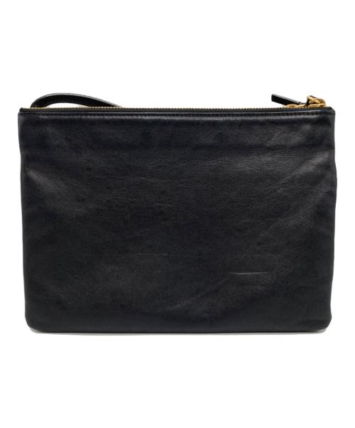 CELINE（セリーヌ）CELINE (セリーヌ) トリオラージショルダーバック ブラックの古着・服飾アイテム