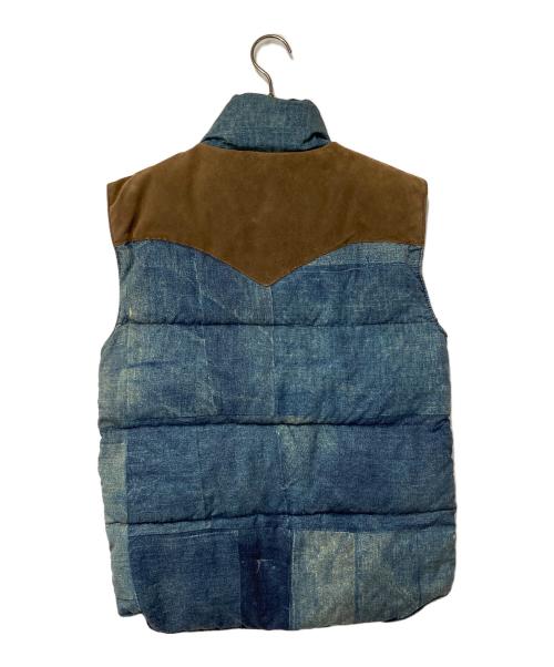 Denim & Supply Ralph Lauren（デニム＆サプライ ラルフローレン）DENIM & SUPPLY RALPH LAUREN (デニム＆サプライ ラルフローレン) 中綿ベスト インディゴ×ブラウン サイズ:XSの古着・服飾アイテム