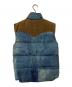 DENIM & SUPPLY RALPH LAUREN (デニム＆サプライ ラルフローレン) 中綿ベスト インディゴ×ブラウン サイズ:XS：4000円