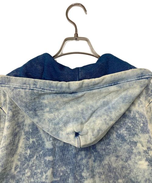 DIESEL（ディーゼル）DIESEL (ディーゼル) タイダイダメージジップパーカー インディゴ サイズ:SIZE Mの古着・服飾アイテム