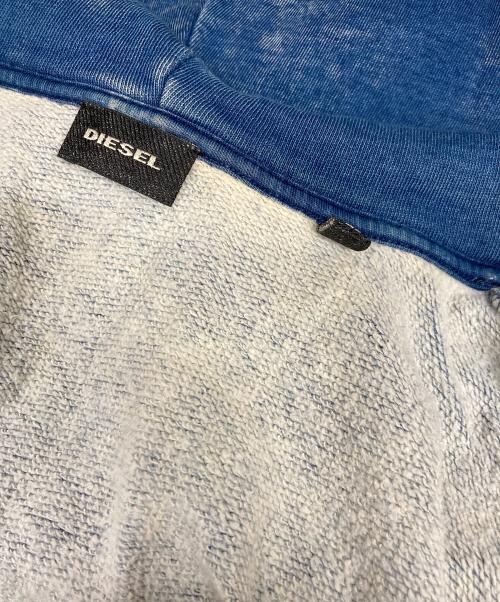 DIESEL（ディーゼル）DIESEL (ディーゼル) タイダイダメージジップパーカー インディゴ サイズ:SIZE Mの古着・服飾アイテム