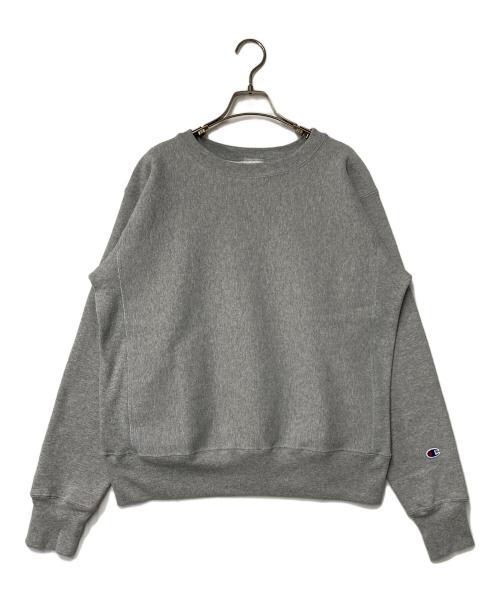 Champion REVERSE WEAVE（チャンピオン リバース ウィーブ）Champion REVERSE WEAVE (チャンピオン リバース ウィーブ) クルーネックスウェットシャツ グレー サイズ:Lの古着・服飾アイテム
