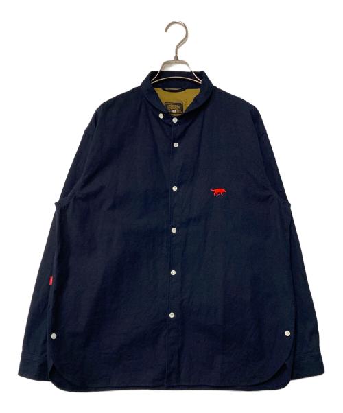 Geruga（ゲルガ）GERUGA (ゲルガ) ROUND COLLAR SHIRTS/ラウンドカラーシャツ ネイビー サイズ:SIZE 3の古着・服飾アイテム