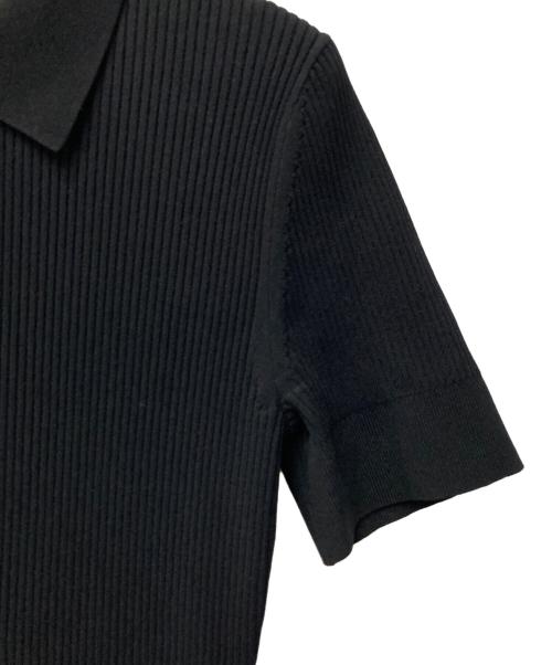 MICHAEL KORS（マイケル・コース）MICHAEL KORS (マイケルコース) ニットポロワンピース ブラック サイズ:Sの古着・服飾アイテム