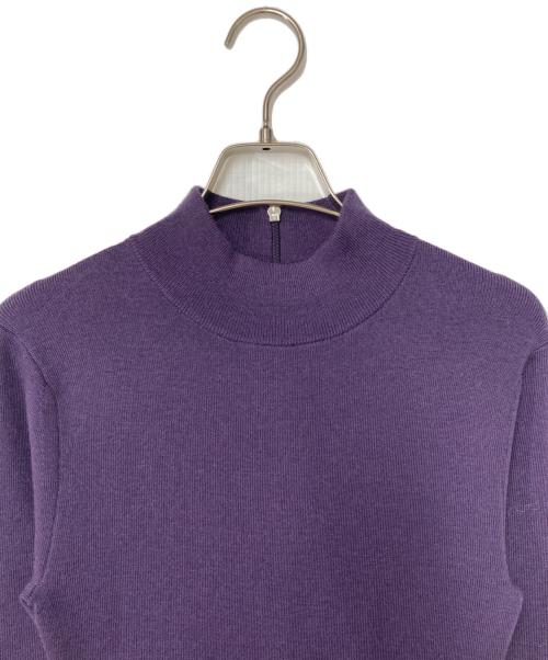 MICHAEL KORS（マイケル・コース）MICHAEL KORS (マイケルコース) ストレッチ ウール モックネック ドレス MF482Q14VR パープル サイズ:Sの古着・服飾アイテム