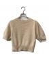 Snidel（スナイデル）の古着「フォックスカシミヤハーフスリーブプルオーバー」｜ベージュ
