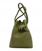 VASICヴァジック）の古着「BOND/ボンド 巾着ワンショルダーハンドバッグ」｜グリーン