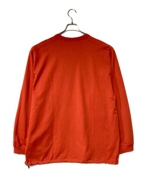 NANGA（ナンガ）NANGA (ナンガ) ECO HYBRID OVERSIZED L S TEE オレンジ サイズ:XLの古着・服飾アイテム