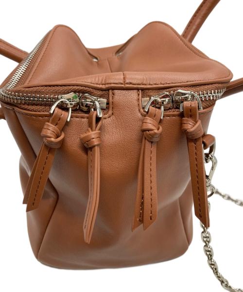 L’Avenir（ラヴェニール）L’Avenir (ラヴェニール) 2WAYチェーンショルダーバッグ ブラウンの古着・服飾アイテム