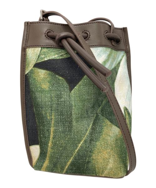 the dilettante（ザ・ディレッタント）the dilettante (ザ・ディレッタント) ショルダーバッグ ブラウン×グリーンの古着・服飾アイテム