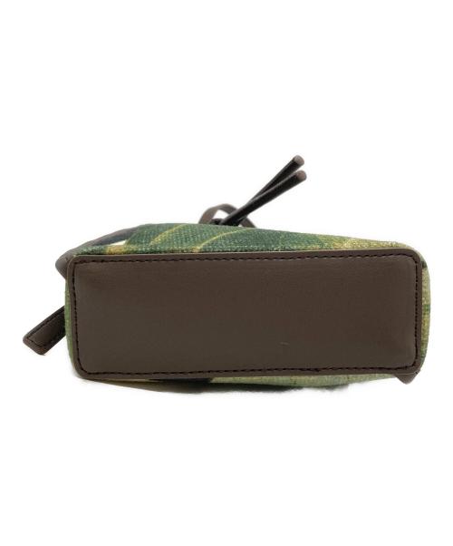 the dilettante（ザ・ディレッタント）the dilettante (ザ・ディレッタント) ショルダーバッグ ブラウン×グリーンの古着・服飾アイテム