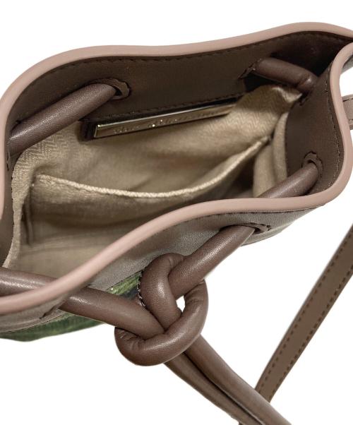 the dilettante（ザ・ディレッタント）the dilettante (ザ・ディレッタント) ショルダーバッグ ブラウン×グリーンの古着・服飾アイテム