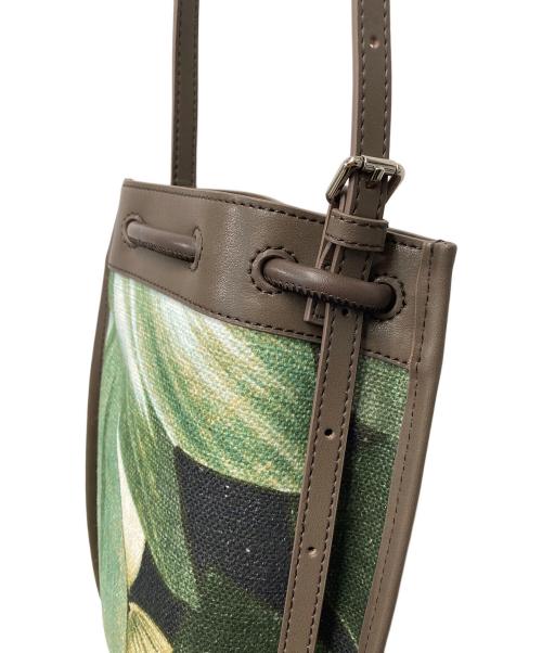 the dilettante（ザ・ディレッタント）the dilettante (ザ・ディレッタント) ショルダーバッグ ブラウン×グリーンの古着・服飾アイテム