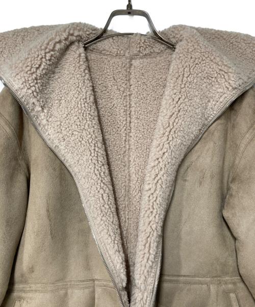 MACPHEE（マカフィー）MACPHEE (マカフィー) エコムートン リバーシブルショートコート ベージュ サイズ:36の古着・服飾アイテム