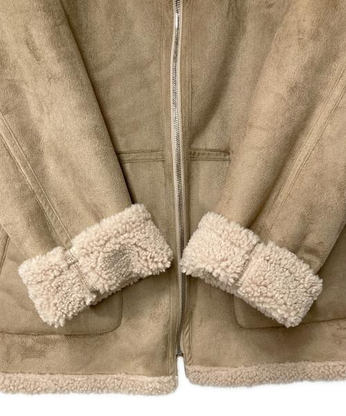 MACPHEE（マカフィー）MACPHEE (マカフィー) エコムートン リバーシブルショートコート ベージュ サイズ:36の古着・服飾アイテム