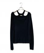 Loroローロ）の古着「Loop Neck Long Tee」｜ブラック