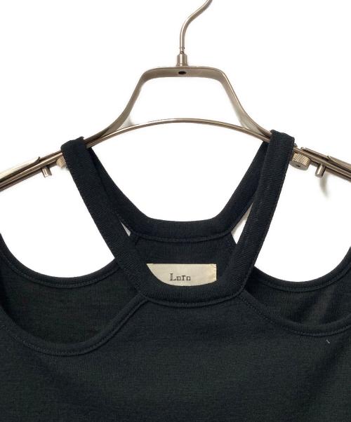 Loro（ローロ）Loro (ローロ) Loop Neck Long Tee ブラック サイズ:Fの古着・服飾アイテム