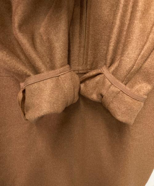 VERMEIL par iena（ヴェルメイユ パー イエナ）VERMEIL par iena (ヴェルメイユ パー イエナ) ウールリング圧縮 パフスリーブチュニックワンピース ブラウン サイズ:FREEの古着・服飾アイテム