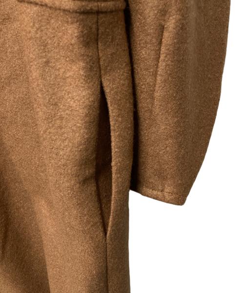 VERMEIL par iena（ヴェルメイユ パー イエナ）VERMEIL par iena (ヴェルメイユ パー イエナ) ウールリング圧縮 パフスリーブチュニックワンピース ブラウン サイズ:FREEの古着・服飾アイテム