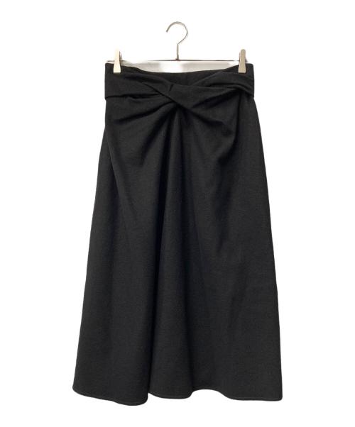 LEMAIRE（ルメール）LEMAIRE (ルメール) DRAPED SKIRT/ドレープスカート ブラック サイズ:SIZE Sの古着・服飾アイテム