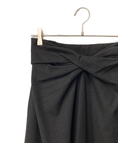 LEMAIRE（ルメール）LEMAIRE (ルメール) DRAPED SKIRT/ドレープスカート ブラック サイズ:SIZE Sの古着・服飾アイテム