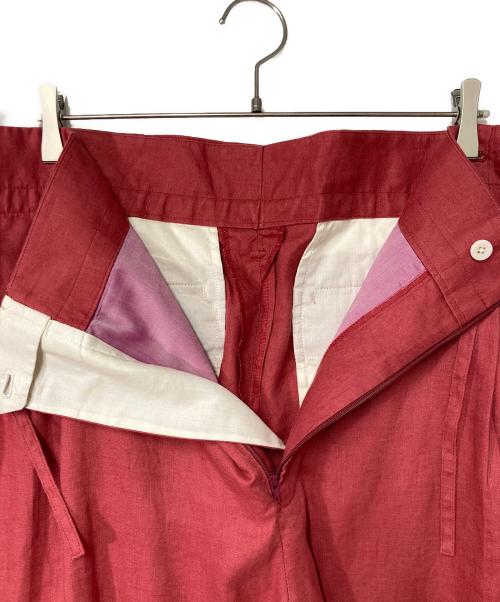 MAISON EUREKA（メゾンエウレカ）MAISON EUREKA (メゾンエウレカ) Wrap Pants 301 レッド サイズ:Sの古着・服飾アイテム