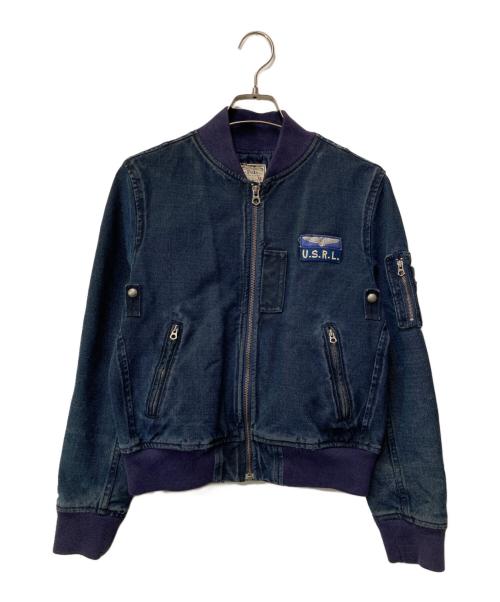 POLO RALPH LAUREN（ポロ・ラルフローレン）POLO RALPH LAUREN (ポロ・ラルフローレン) デニムボンバージャケット インディゴ サイズ:Mの古着・服飾アイテム
