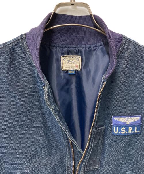 POLO RALPH LAUREN（ポロ・ラルフローレン）POLO RALPH LAUREN (ポロ・ラルフローレン) デニムボンバージャケット インディゴ サイズ:Mの古着・服飾アイテム