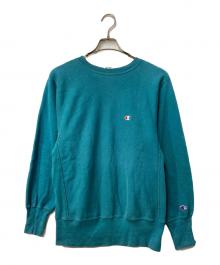 Champion REVERSE WEAVE（チャンピオン リバース ウィーブ）の古着「90's クルーネックスウェット USA製」｜グリーン