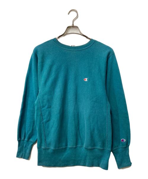 Champion REVERSE WEAVE（チャンピオン リバース ウィーブ）Champion REVERSE WEAVE (チャンピオン リバース ウィーブ) 90's クルーネックスウェット USA製 グリーン サイズ:MEDIUMの古着・服飾アイテム