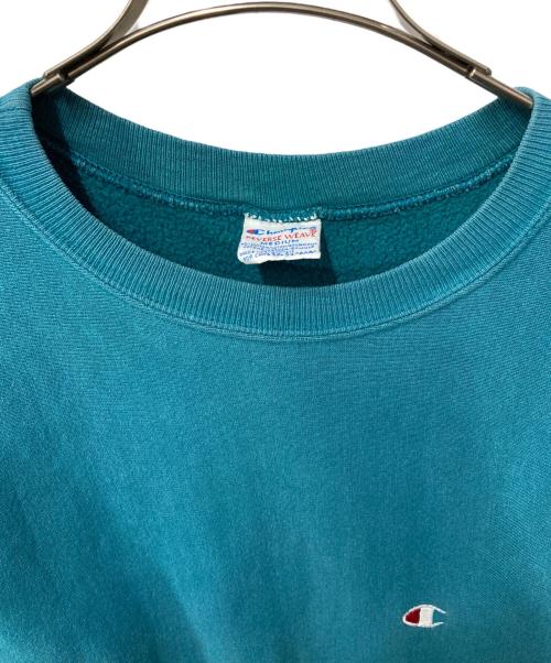 Champion REVERSE WEAVE（チャンピオン リバース ウィーブ）Champion REVERSE WEAVE (チャンピオン リバース ウィーブ) 90's クルーネックスウェット USA製 グリーン サイズ:MEDIUMの古着・服飾アイテム