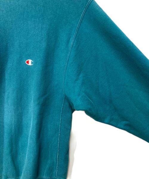 Champion REVERSE WEAVE（チャンピオン リバース ウィーブ）Champion REVERSE WEAVE (チャンピオン リバース ウィーブ) 90's クルーネックスウェット USA製 グリーン サイズ:MEDIUMの古着・服飾アイテム