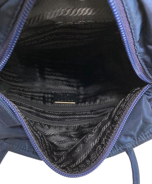 PRADA（プラダ）PRADA (プラダ) ナイロンワンショルダートートバッグ ネイビーの古着・服飾アイテム