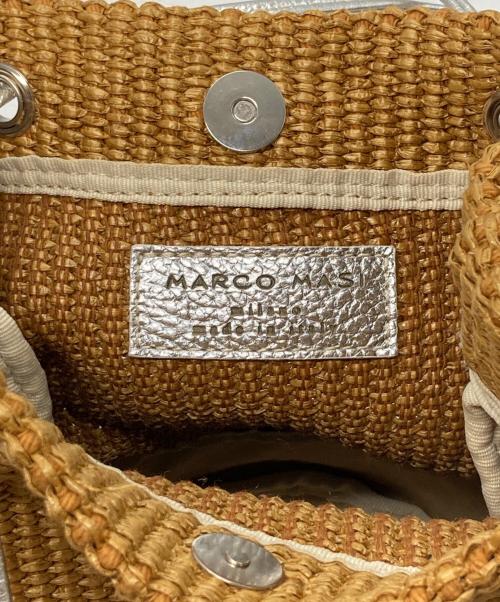 MARCO MASI（マルコマージ）MARCO MASI (マルコマージ) コンビキンチャクバッグ ベージュ×シルバーの古着・服飾アイテム