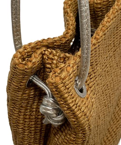 MARCO MASI（マルコマージ）MARCO MASI (マルコマージ) コンビキンチャクバッグ ベージュ×シルバーの古着・服飾アイテム