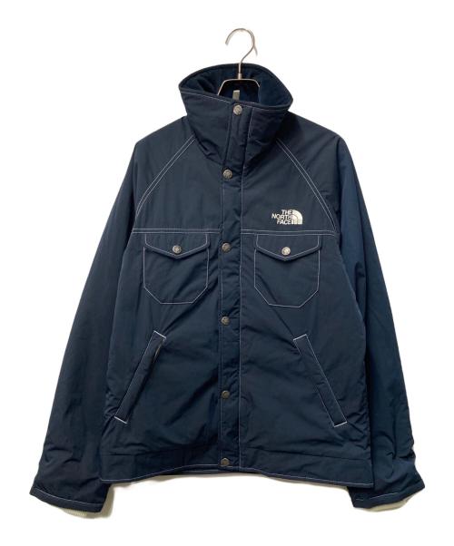 eYe COMME des GARCONS JUNYAWATANABE MAN（アイ コム デ ギャルソン ジュンヤ ワタナベ マン）eYe COMME des GARCONS JUNYAWATANABE MAN THE NORTH FACE (ザ ノース フェイス) ナイロンスタンドカラージャケット ネイビー×ホワイト サイズ:Sの古着・服飾アイテム