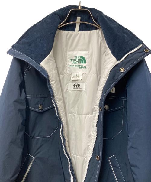 eYe COMME des GARCONS JUNYAWATANABE MAN（アイ コム デ ギャルソン ジュンヤ ワタナベ マン）eYe COMME des GARCONS JUNYAWATANABE MAN THE NORTH FACE (ザ ノース フェイス) ナイロンスタンドカラージャケット ネイビー×ホワイト サイズ:Sの古着・服飾アイテム