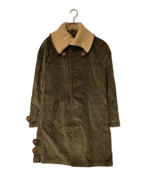 NUMBER (N)INE（ナンバーナイン）NUMBER (N)INE (ナンバーナイン) 08AW コーデュロイドンキーコート F08-NJ038  オリーブ サイズ:2の古着・服飾アイテム