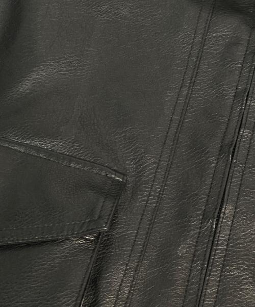 SINSS（シンス）sinss (シンス) フェイクレザージャケット SIN-24101SP ブラック サイズ:Mの古着・服飾アイテム