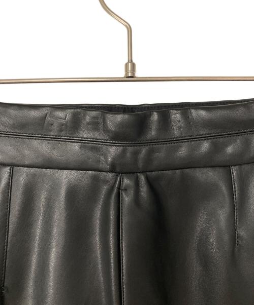 BALLSEY（ボールジィ）BALLSEY (ボールジィ) レザーライククロス トラペーズスカート ブラック サイズ:36の古着・服飾アイテム