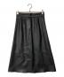 BALLSEY（ボールジィ）の古着「レザーライククロス トラペーズスカート」｜ブラック