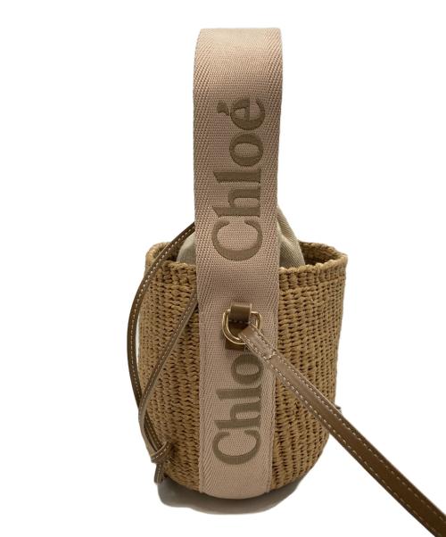 Chloe（クロエ）Chloe (クロエ) WOODY SMALL BASKET/Woody スモールバスケット ベージュの古着・服飾アイテム