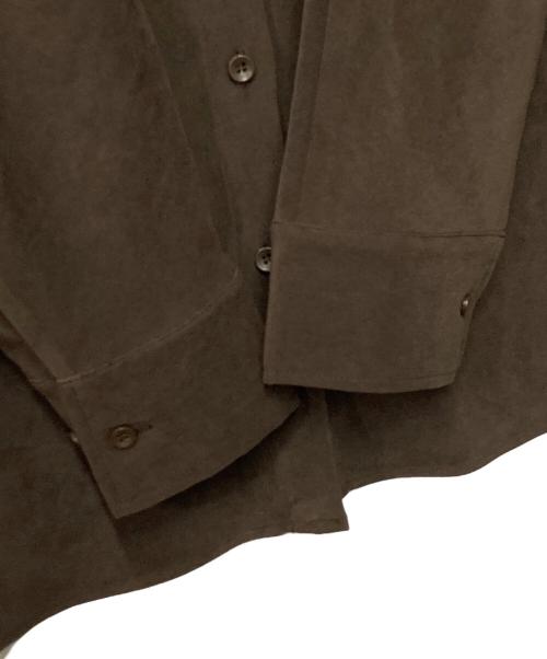 citytokyo（シティトーキョー）citytokyo (シティトーキョー) ノーマルスタンドカラーシャツ ブラウン サイズ:FREEの古着・服飾アイテム