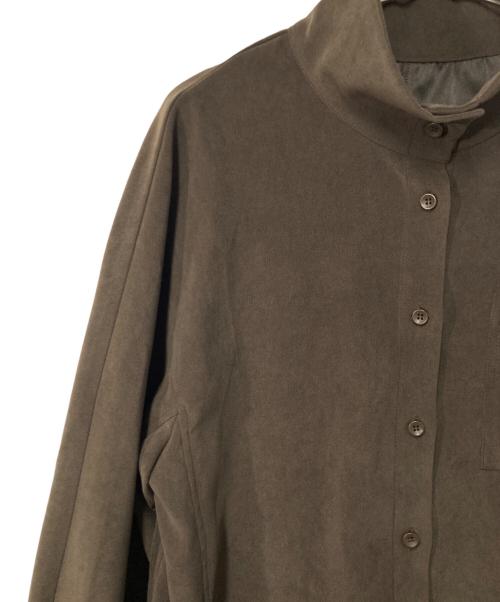 citytokyo（シティトーキョー）citytokyo (シティトーキョー) ノーマルスタンドカラーシャツ ブラウン サイズ:FREEの古着・服飾アイテム