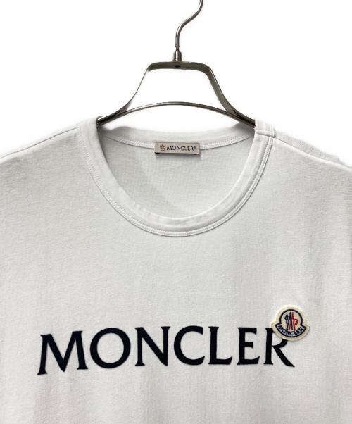 MONCLER（モンクレール）MONCLER (モンクレール) ロゴTシャツ ホワイト サイズ:Sの古着・服飾アイテム
